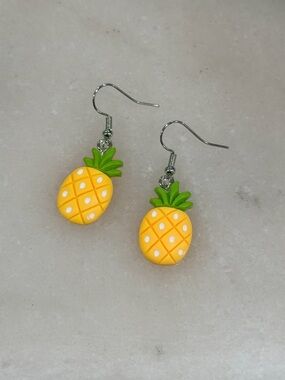 ✨ 5 for $30 Earring Bar ✨ Cute Pineapple Earrings • Kawaii Fun Fruit Jewelry